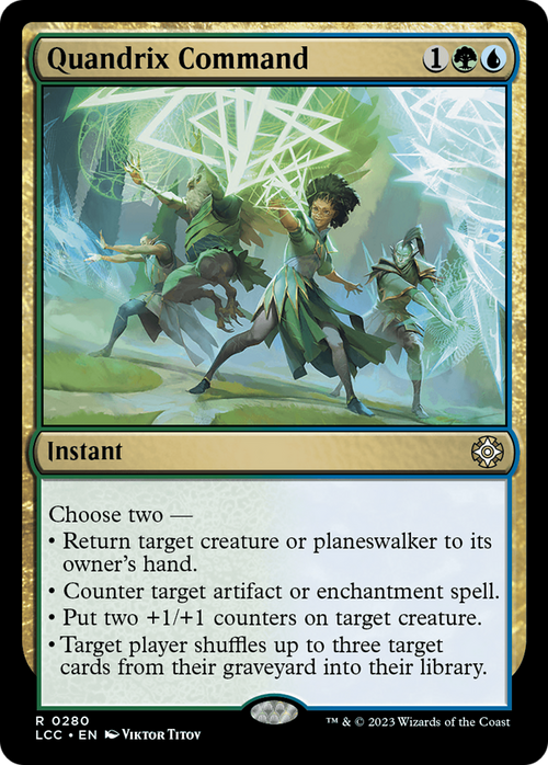 Quandrix Command (LCC-280) - The Lost Caverns of Ixalan Commander