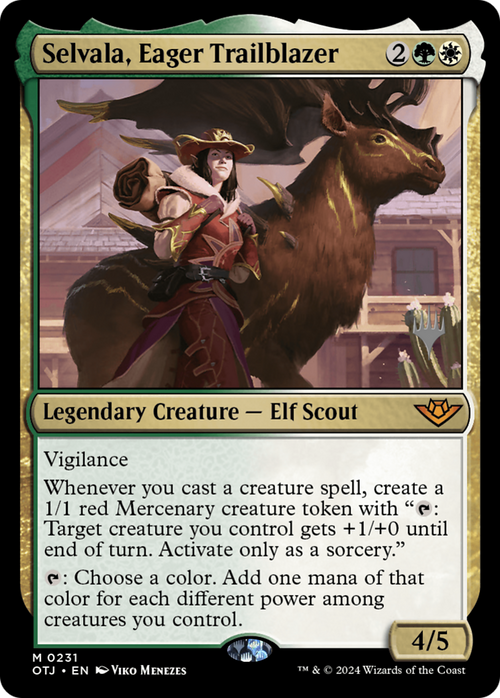 Selvala, Eager Trailblazer (PPOTJ-231) - Outlaws of Thunder Junction Promos