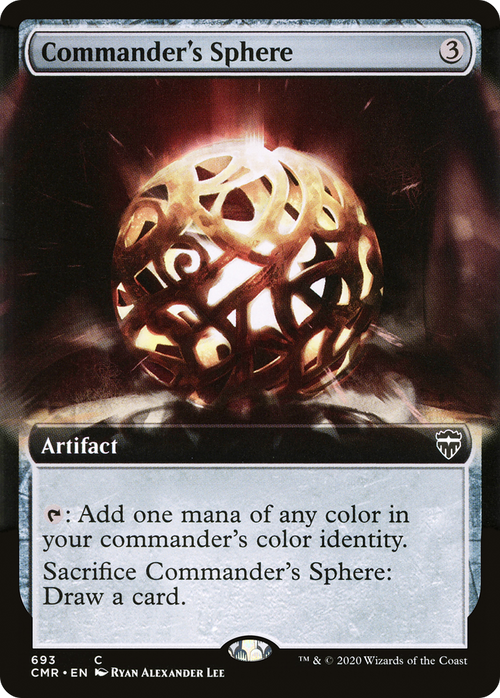 Commander's Sphere (Extended Art) (CMR-693) - Commander Legends: (Extended Art) Foil
