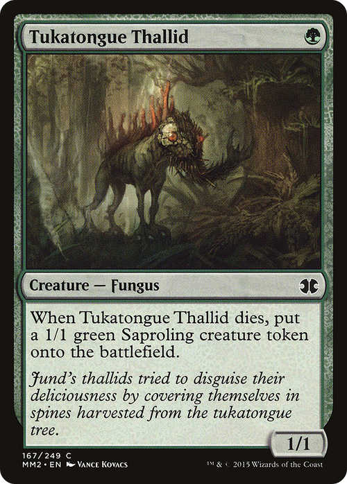 Tukatongue Thallid (MM2-167) - Modern Masters 2015 Foil