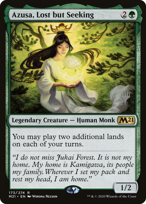 Azusa, Lost but Seeking (PPM21-173P) - Core Set 2021 Promos