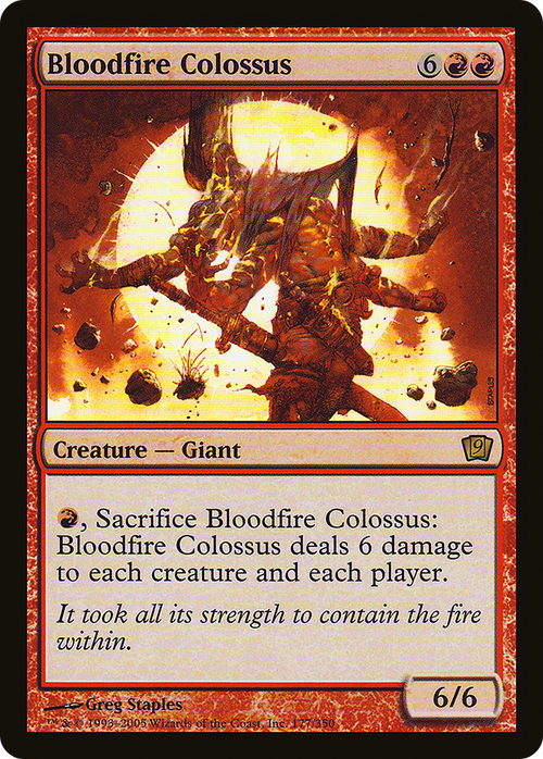Bloodfire Colossus (9ED-177) - 9th Edition