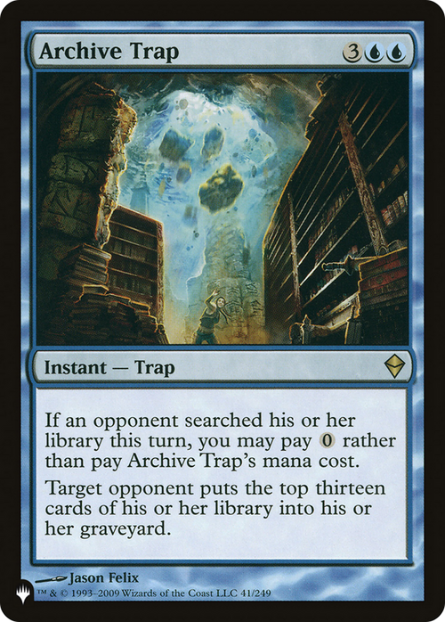 Archive Trap (LIST-ZEN-41) - The List