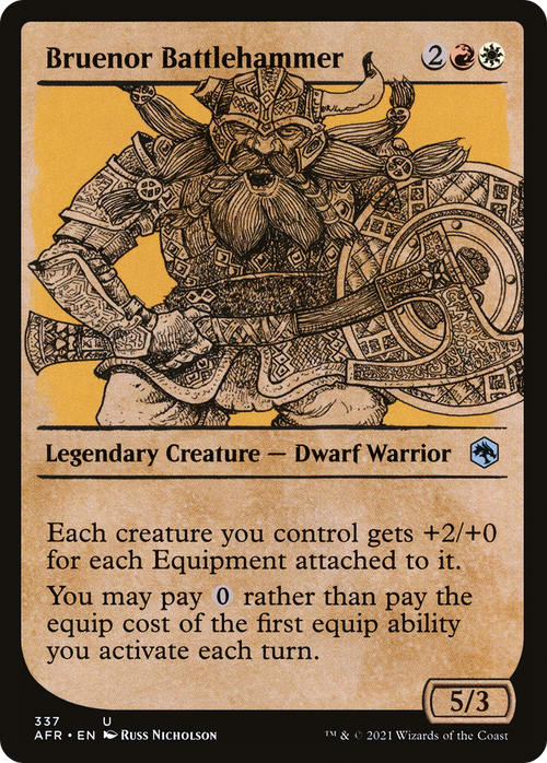 Bruenor Battlehammer (Showcase) (AFR-337) - Adventures in the Forgotten Realms: (Showcase)