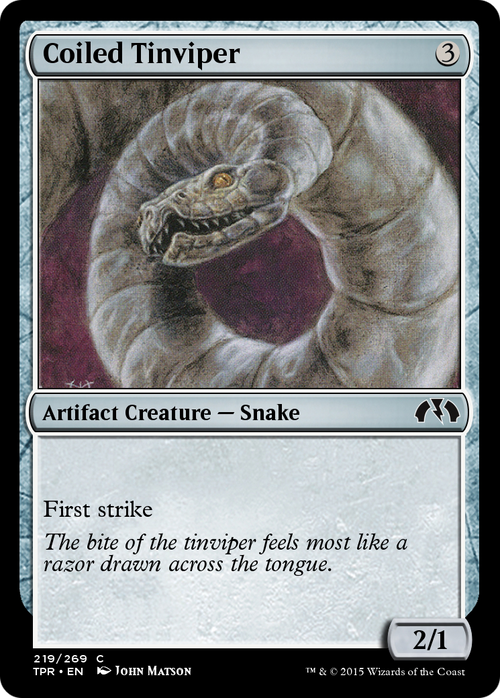 Coiled Tinviper (TPR-219) - Tempest Remastered Foil