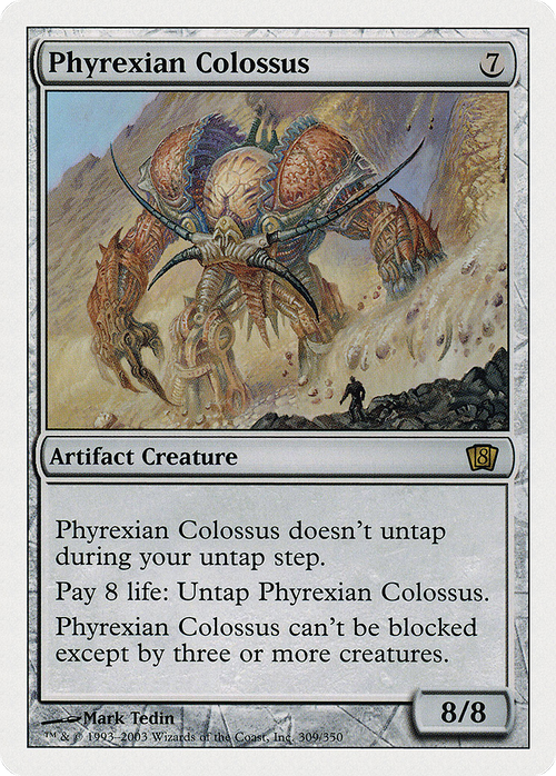 Phyrexian Colossus (8ED-309) - 8th Edition Foil