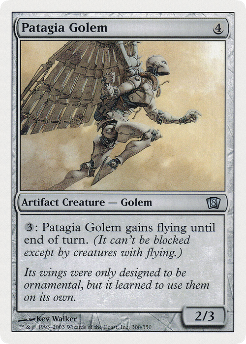 Patagia Golem (8ED-308) - 8th Edition Foil