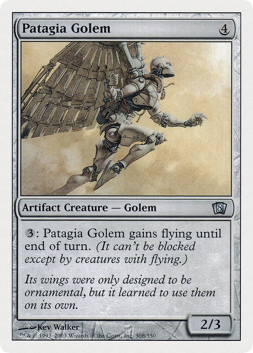 Patagia Golem (8ED-308) - 8th Edition