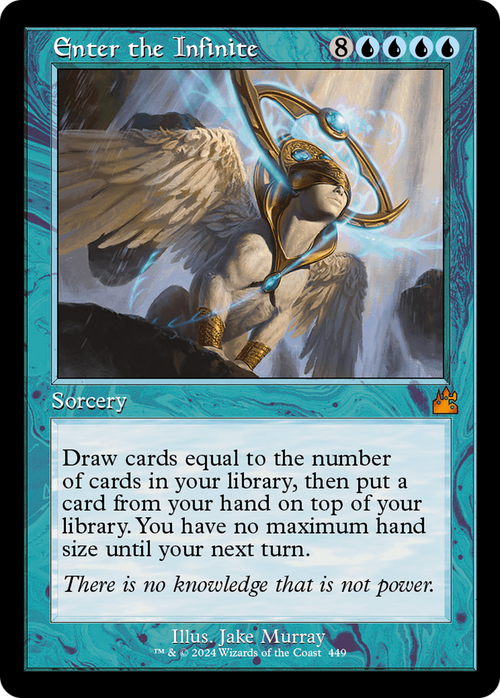 Enter the Infinite (Retro Frame) (RVR-449) - Ravnica Remastered Foil
