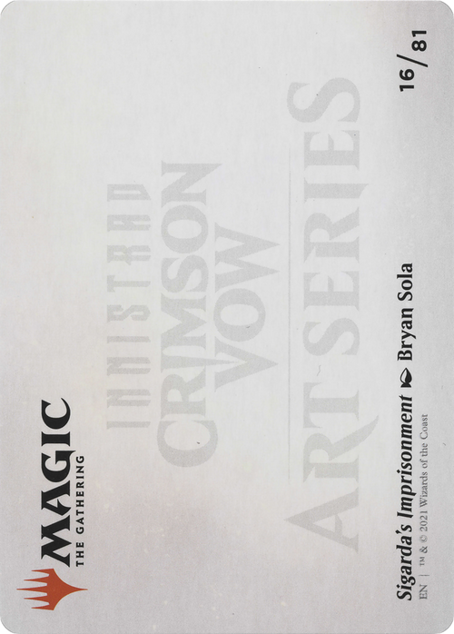 Sigarda's Imprisonment // Sigarda's Imprisonment (AVOW-016) - Crimson Vow Art Series (Borderless)