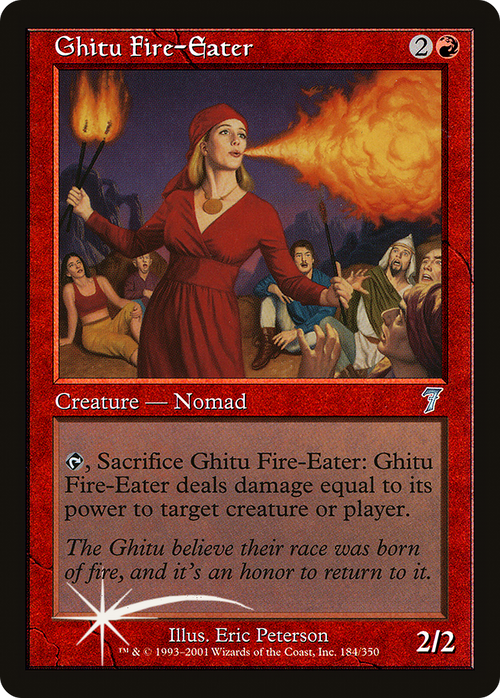 Ghitu Fire-Eater (7ED-184) - 7th Edition Foil