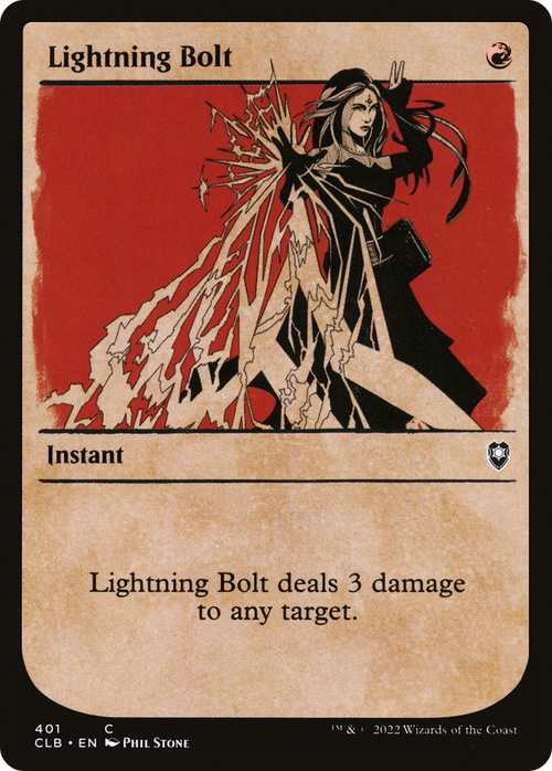 Lightning Bolt (Showcase) (CLB-401) - Commander Legends: Battle for Baldur's Gate: (Showcase)