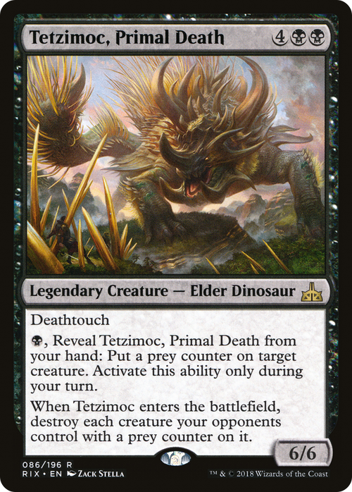 Tetzimoc, Primal Death (RIX-086) - Rivals of Ixalan