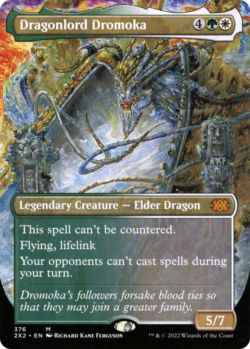 Dragonlord Dromoka (Borderless) (2X2-376) - Double Masters 2022