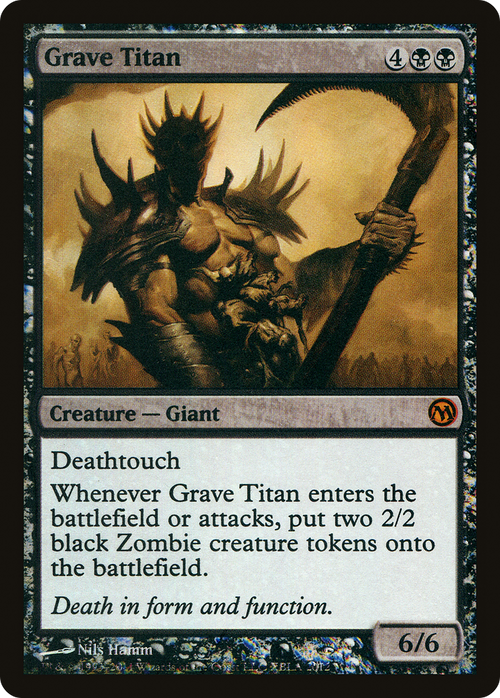 Grave Titan (MEDIA-002) - Duels of the Planeswalkers 2012 Promos Foil