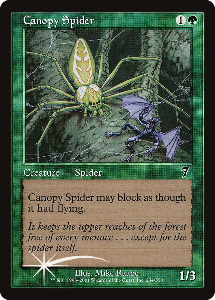 Canopy Spider (7ED-234) - 7th Edition Foil