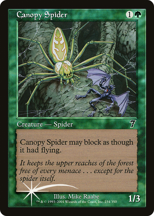Canopy Spider (7ED-234) - 7th Edition Foil