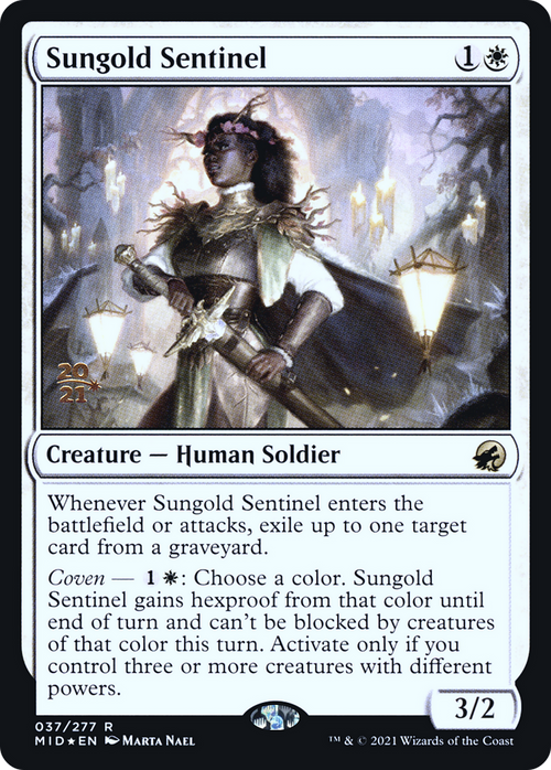 Sungold Sentinel (PRE-37S) - Innistrad: Midnight Hunt Promos Foil