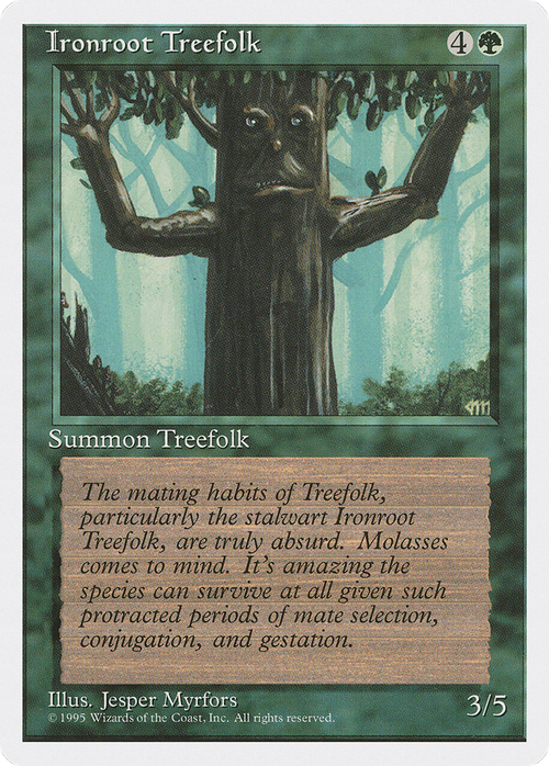 Ironroot Treefolk (4ED-) - Fourth Edition