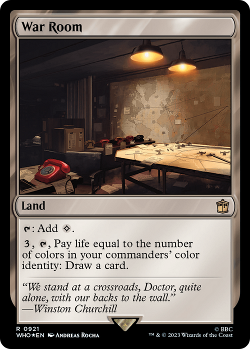 War Room (Surge Foil) (WHO-921) - Doctor Who Foil
