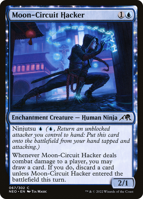 Moon-Circuit Hacker (NEO-067) - Kamigawa: Neon Dynasty: (enchantment) Foil