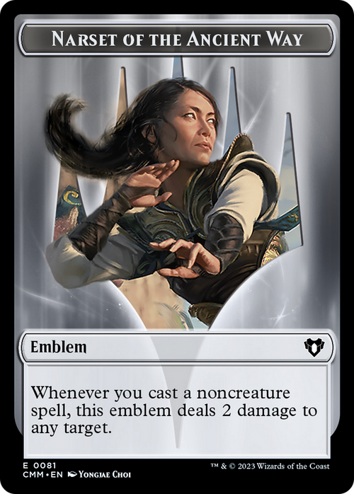Narset of the Ancient Way Emblem (TCMM-081) - Commander Masters Tokens Foil