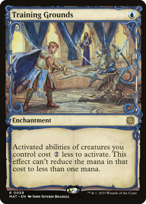 Training Grounds (Showcase) (MAT-059) - March of the Machine: The Aftermath: (Showcase) Foil