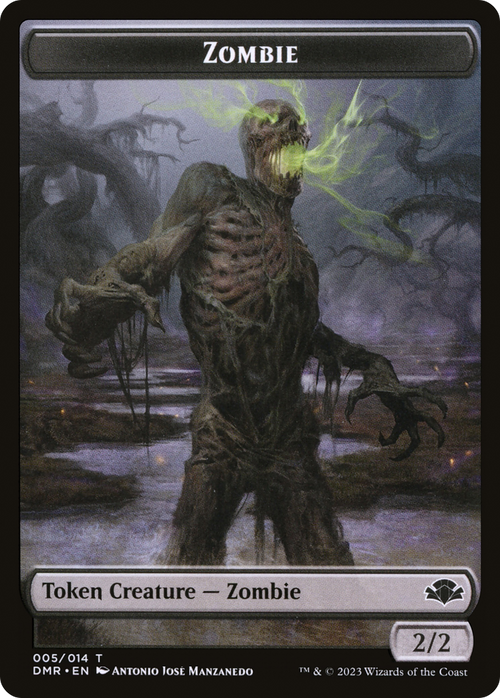 Zombie (TDMR-005) - Dominaria Remastered Tokens Foil