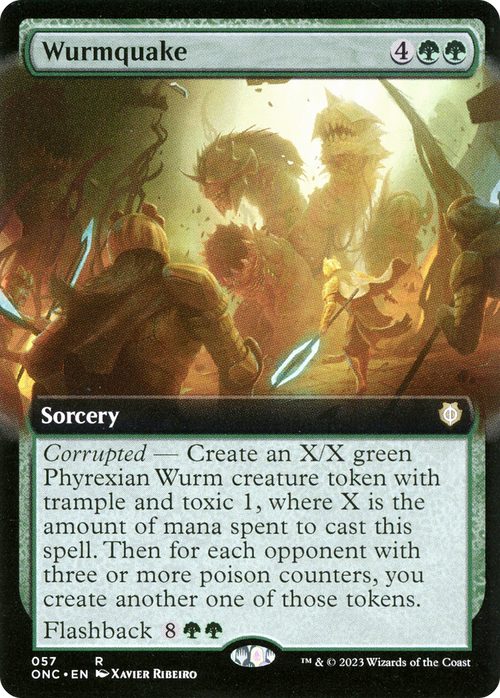 Wurmquake (Extended Art) (ONC-057) - Phyrexia: All Will Be One Commander: (Extended Art)