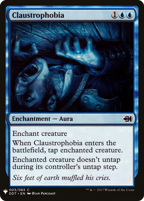Claustrophobia (LIST-DDT-3) - The List