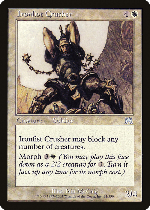 Ironfist Crusher (ONS-042) - Onslaught Foil