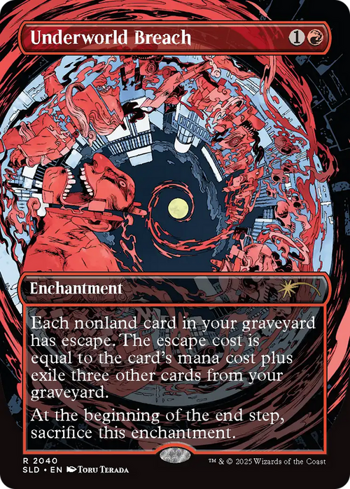 Underworld Breach (2040) (Rainbow Foil) (SLD-2040) - Secret Lair Drop (Borderless) Foil
