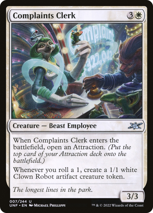 Complaints Clerk (UNF-007) - Unfinity Foil
