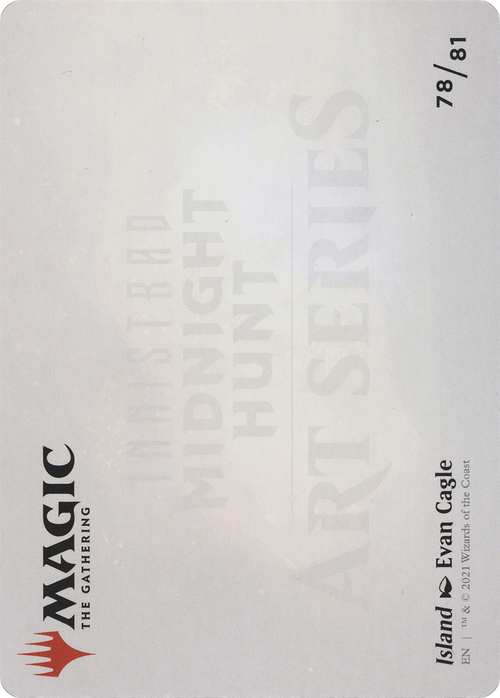 Island // Island (AMID-078) - Midnight Hunt Art Series (Borderless) Foil