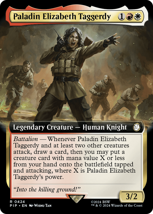 Paladin Elizabeth Taggerdy (Extended Art) (PIP-424) - Fallout: (Extended Art)