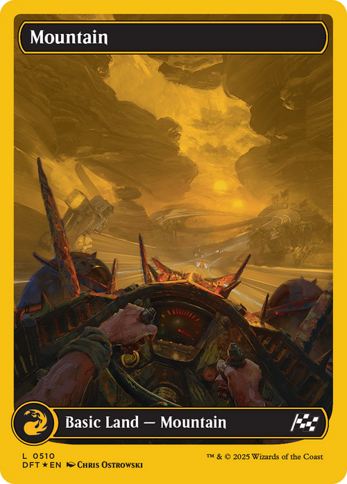 Mountain (0510) (First-Place Foil) (DFT-510) - Aetherdrift Foil