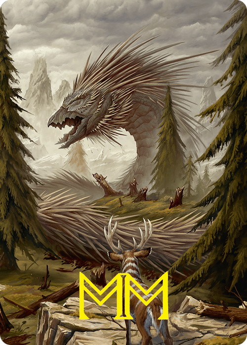Quilled Greatwurm // Quilled Greatwurm (AFDN-044) - Foundations Art Series (Borderless)