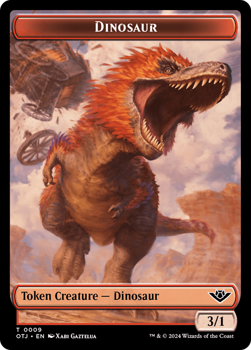 Dinosaur (TOTJ-009) - Outlaws of Thunder Junction Tokens