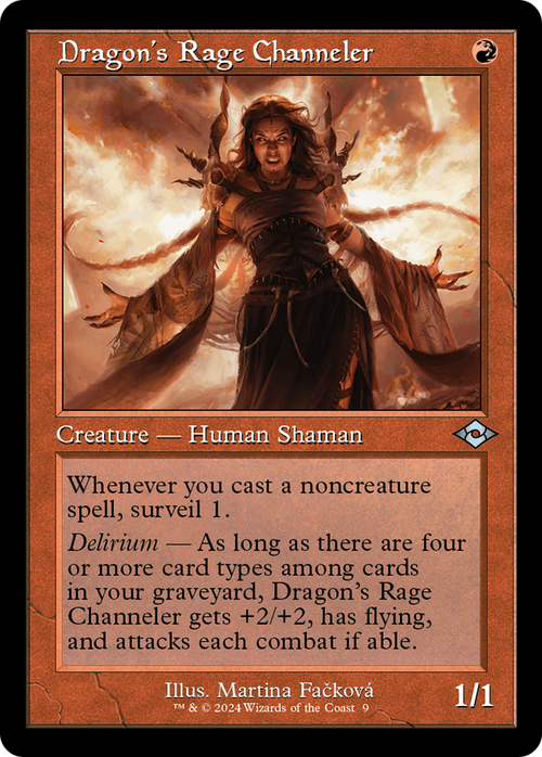 Dragon's Rage Channeler (Retro Frame) (MH2-009) - Modern Horizons 2 Timeshifts