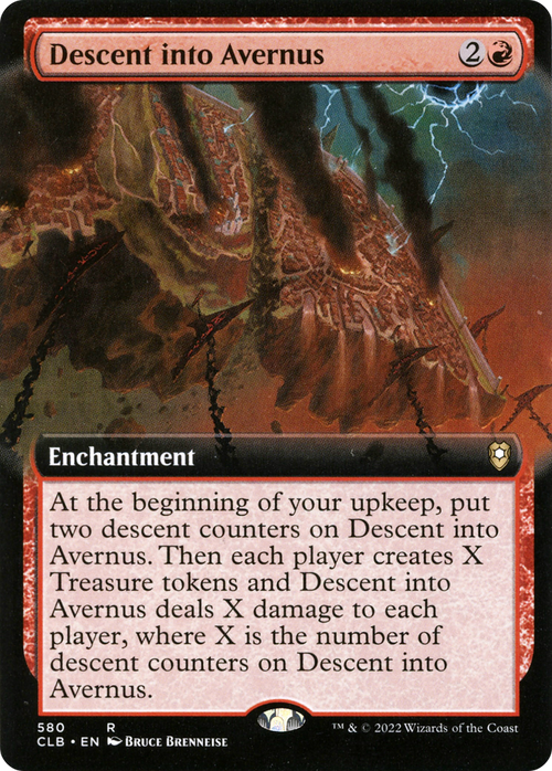 Descent into Avernus (Extended Art) (CLB-580) - Commander Legends: Battle for Baldur's Gate: (Extended Art)