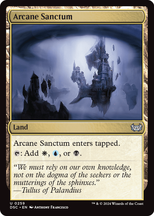 Arcane Sanctum (DSC-259) - Duskmourn: House of Horror Commander
