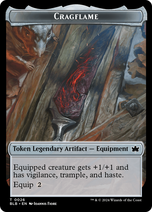 Cragflame Token (BLB-026) - Bloomburrow Tokens