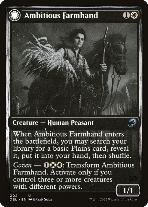 Ambitious Farmhand (DBL-002) - Innistrad: Double Feature: (Double Faced Transform) Foil