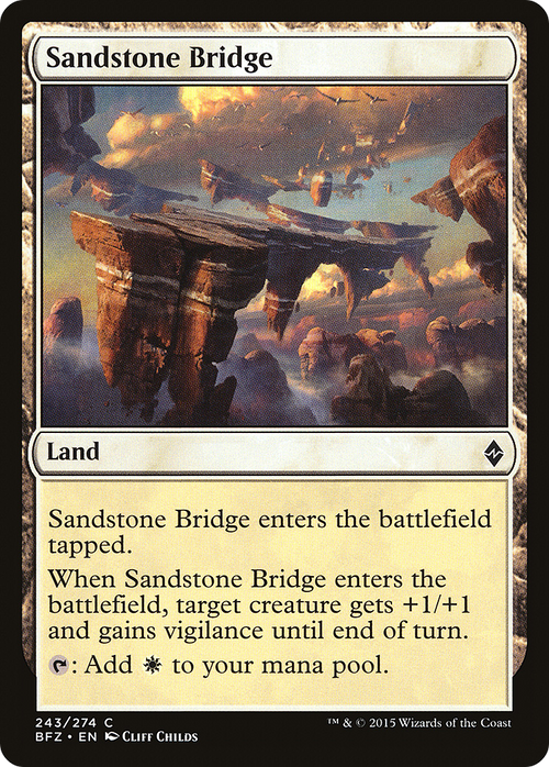 Sandstone Bridge (BFZ-243) - Battle for Zendikar Foil