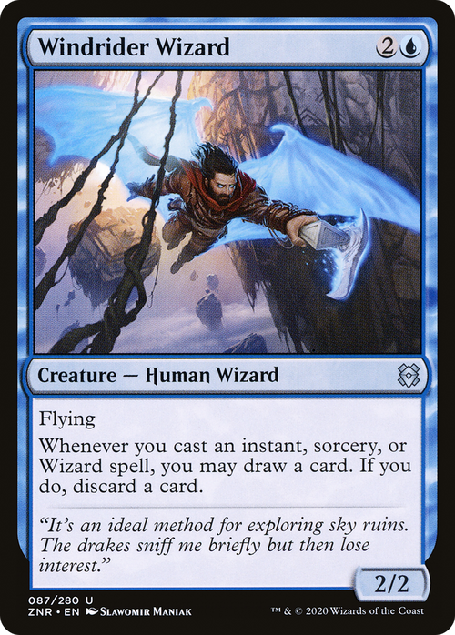 Windrider Wizard (ZNR-087) - Zendikar Rising