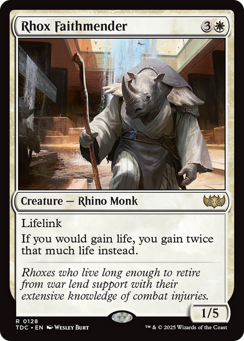 Rhox Faithmender (TDC-128) - Commander: Tarkir: Dragonstorm