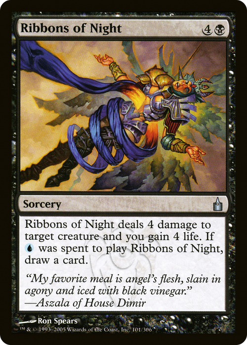 Ribbons of Night (RAV-101) - Ravnica: City of Guilds Foil
