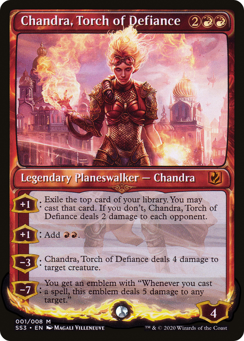 Chandra, Torch of Defiance (SS3-001) - Signature Spellbook: Chandra Foil