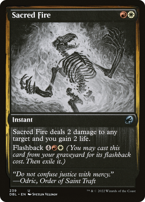 Sacred Fire (DBL-239) - Innistrad: Double Feature Foil