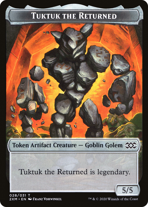 Tuktuk the Returned (T2XM-028) - Double Masters Tokens Foil